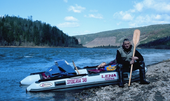 Romuald Koperski spływ leną 1998