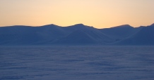 Spitsbergen zachód słońca